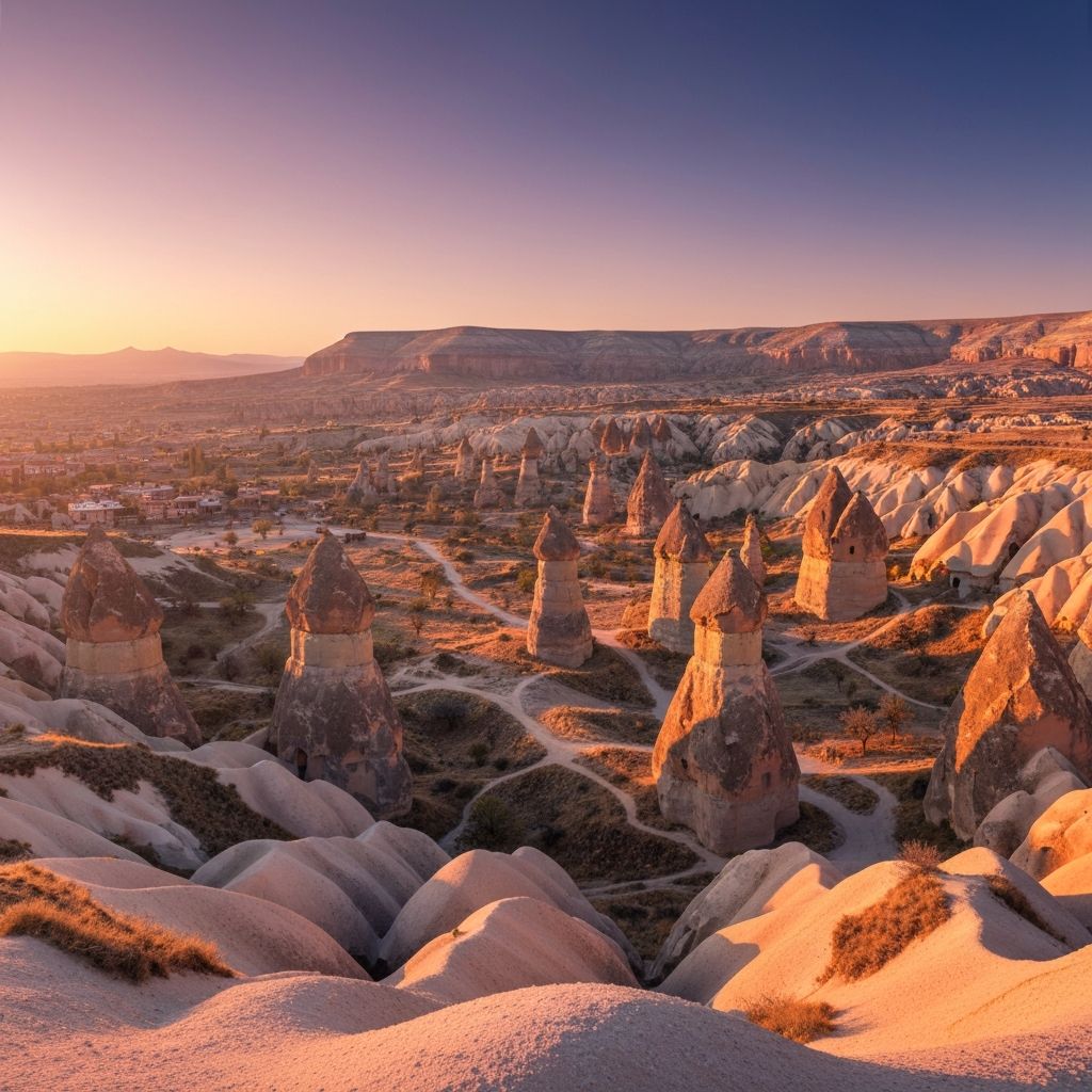 Kapadokya Peri Bacaları Gündoğumu